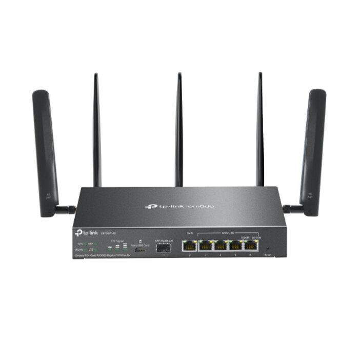 TP-Link TP-Link Omada ER706W-4G WiFi 6 VPN Router met 4G+ LTE Failover