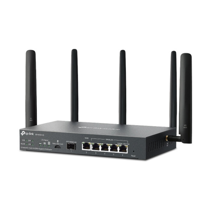 TP-Link TP-Link Omada ER706W-4G WiFi 6 VPN Router met 4G+ LTE Failover