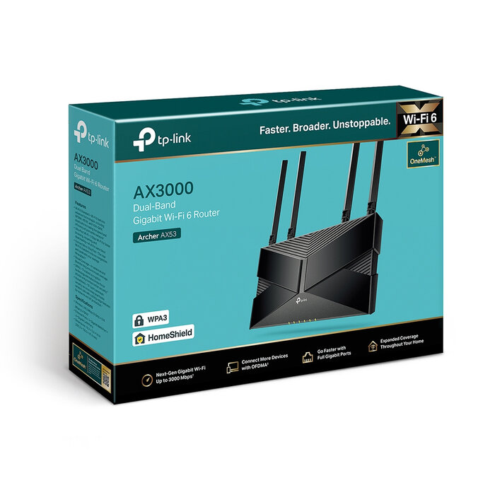 TP-Link TP-Link Archer AX53 AX3000 Dual-Band WiFi 6 Router met HomeShield en OneMesh