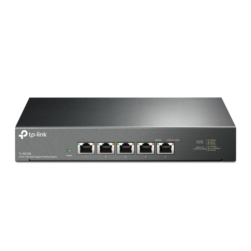 TP-Link TP-Link TL-SX105 5-Poorts 10G Desktop Switch (Unmanaged, Fanless)