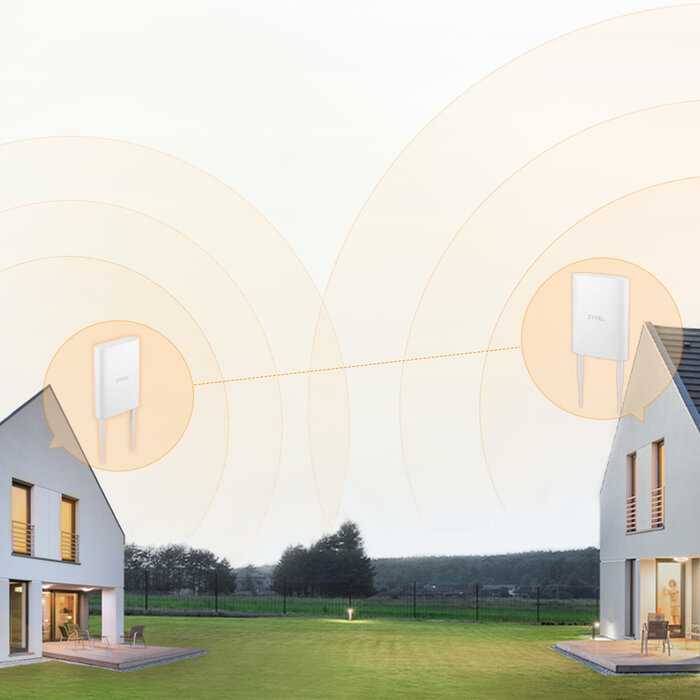 Zyxel Zyxel NWA55AXE WiFi 6 Outdoor Access Point - AX1800 - IP55 - Inclusief PoE-injector