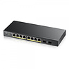 Zyxel Zyxel GS1900-8HP v3 Smart Managed 8-Poort Gigabit PoE+ Switch