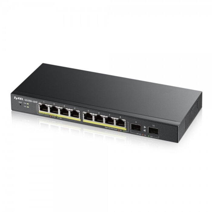 Zyxel Zyxel GS1900-8HP v3 Smart Managed 8-Poort Gigabit PoE+ Switch (77W)