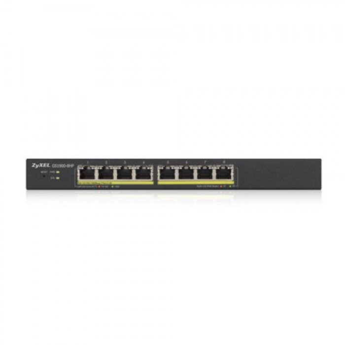 Zyxel Zyxel GS1900-8HP v3 Smart Managed 8-Poort Gigabit PoE+ Switch (77W)