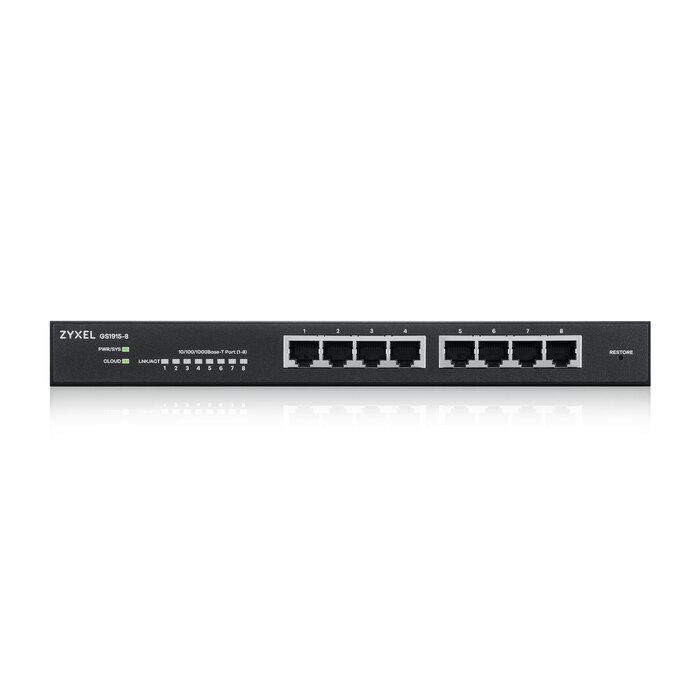 Zyxel Zyxel GS1915-8 Smart Managed Switch - 8-Poorts Gigabit met Nebula Cloud