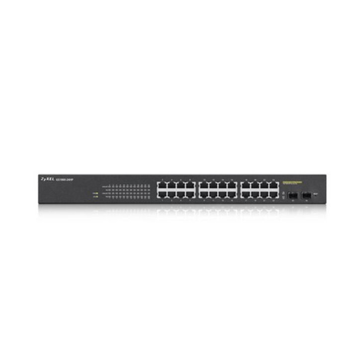 Zyxel Zyxel GS1900-24HP Smart Managed 24-Poorts Gigabit PoE+ Switch - 170W