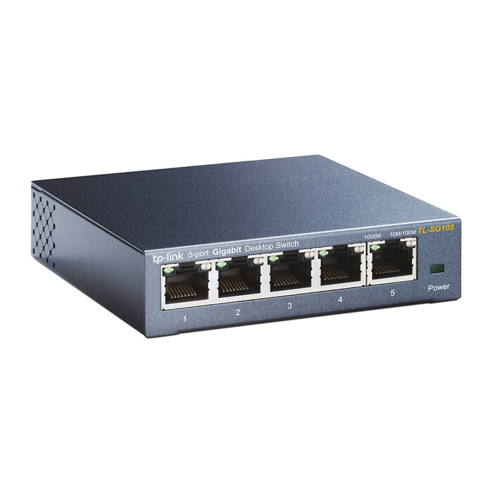 TP-Link TP-Link TL-SG105 5-Poorts Gigabit Desktop Switch - Unmanaged