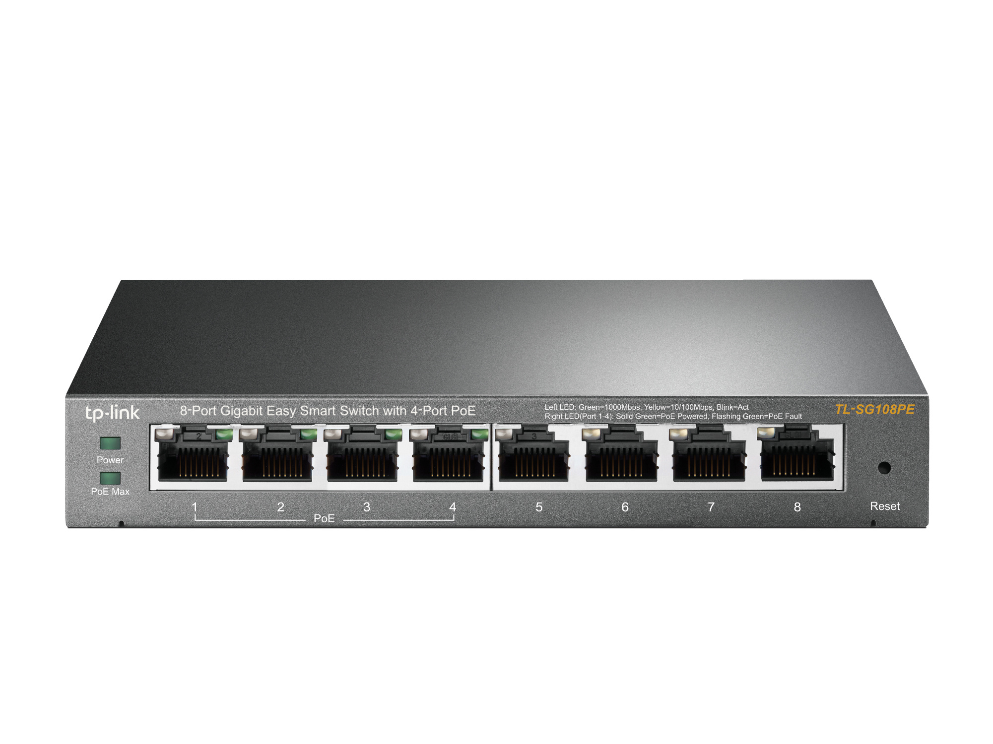 TP-Link TP-Link TL-SG108PE 8-Poorts Gigabit Switch met 4x PoE (64W)