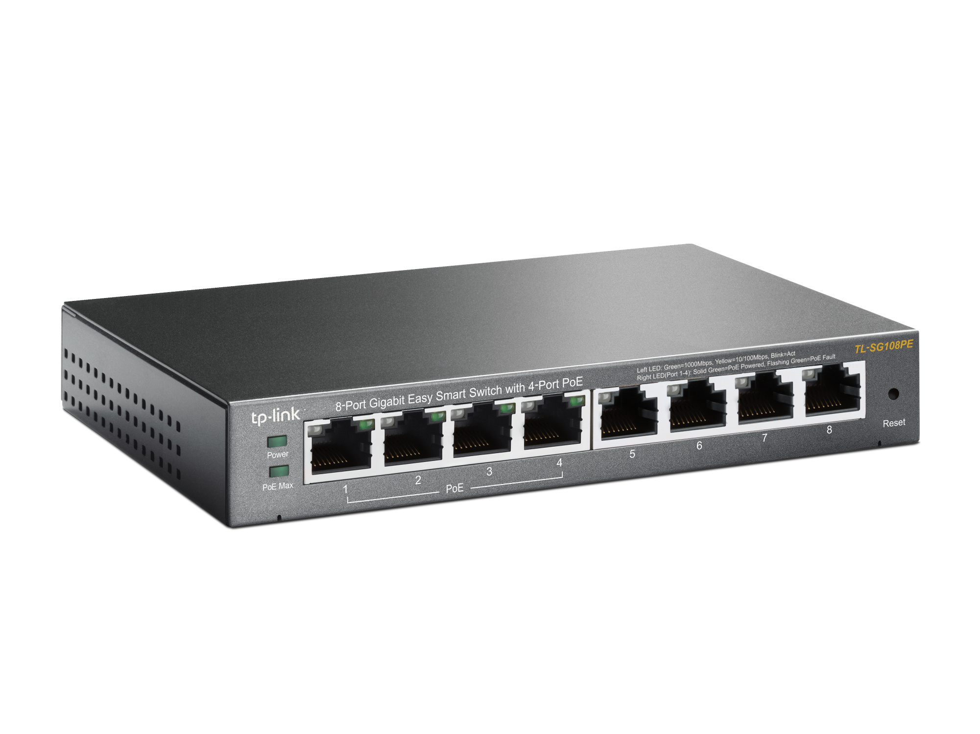 TP-Link TP-Link TL-SG108PE 8-Poorts Gigabit Switch met 4x PoE (64W)