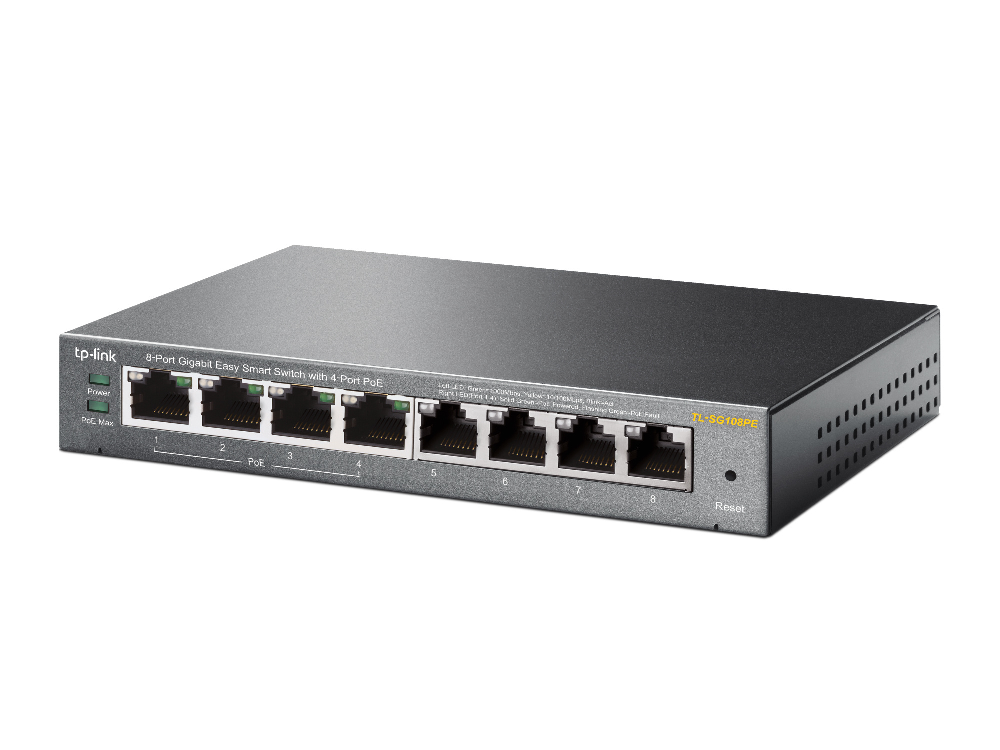 TP-Link TP-Link TL-SG108PE 8-Poorts Gigabit Switch met 4x PoE (64W)