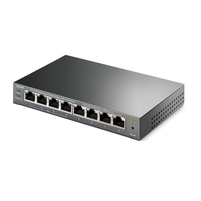 TP-Link TP-Link TL-SG108PE 8-Poorts Gigabit PoE Switch (TL-SG108PE)