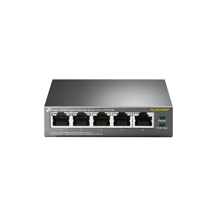 TP-Link TP-Link TL-SG1005P 5-Poort Gigabit PoE+ Switch (TL-SG1005P)