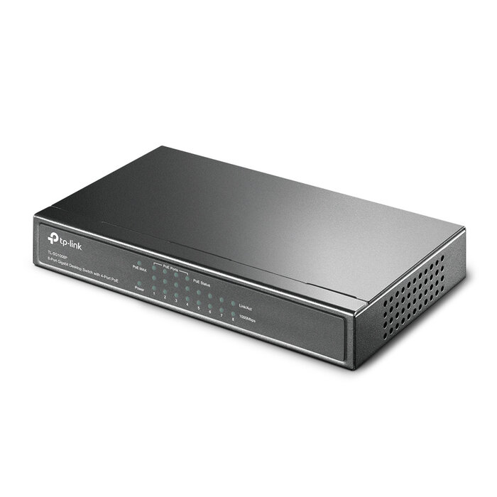 TP-Link TP-Link TL-SG1008P 8-Poorts Gigabit Switch met 4 PoE+ Poorten (Unmanaged)