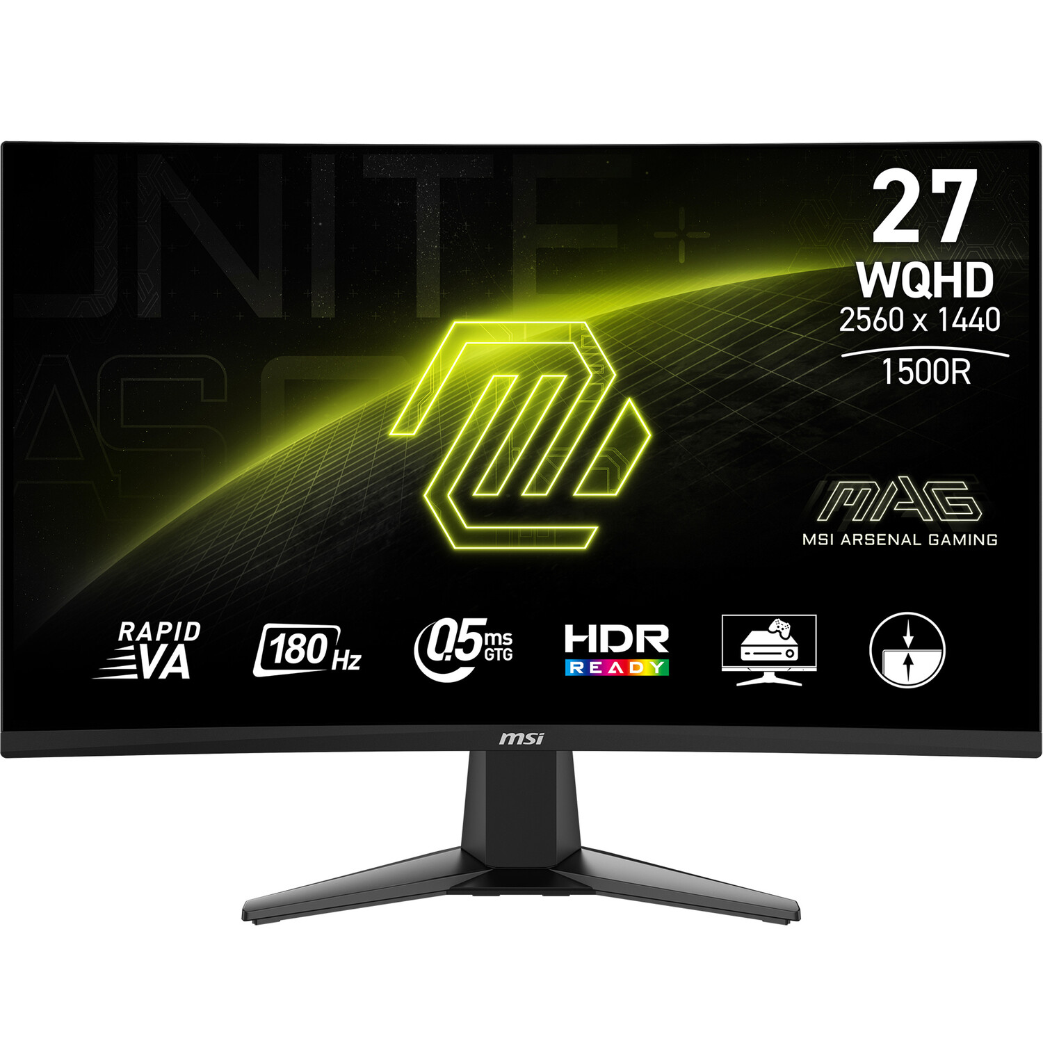 Gaming Monitor MSI MAG 27CQ6F 180Hz 0.5ms WQHD Curved