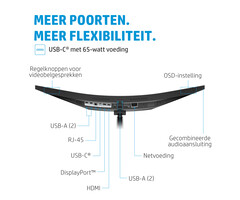 HP Printing & Computing HP E34m G4, 86,4 cm (34"), 3440 x 1440 Pixels, Wide Quad HD, 5 ms, Zwart