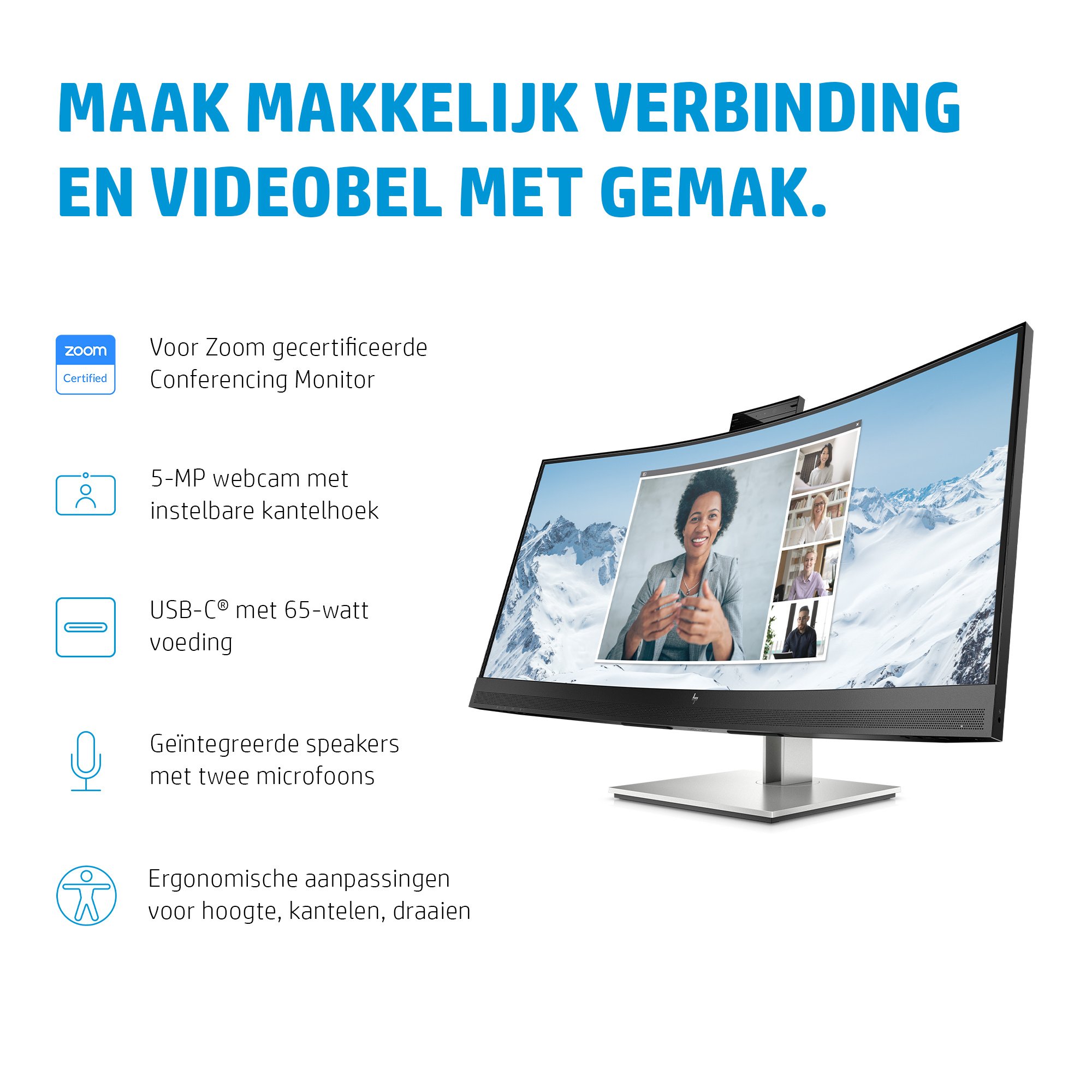 HP Printing & Computing HP E34m G4 34" Curved WQHD Monitor (40Z26AA#ABB)