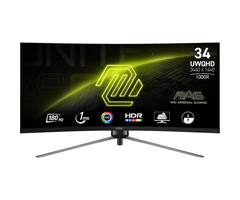 MSI MSI MAG 345CQR, 86,4 cm (34"), 3440 x 1440 Pixels, UltraWide Dual Quad HD, 1 ms, Zwart