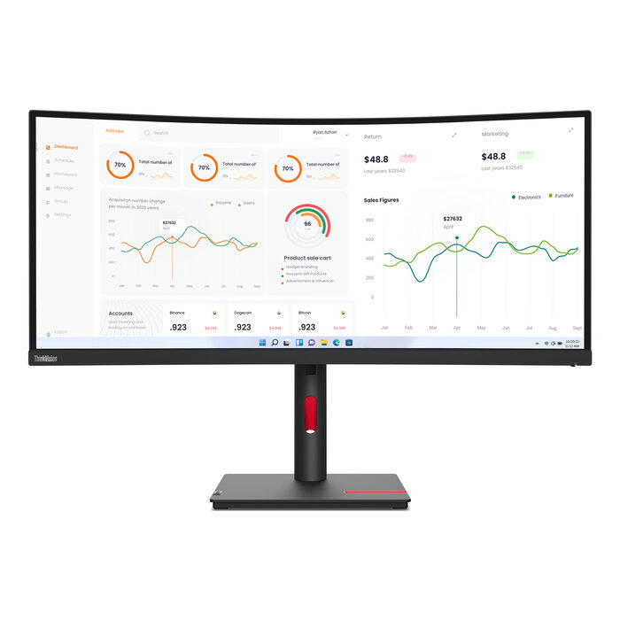 Lenovo Lenovo ThinkVision T34w-30 34" WQHD Monitor (63D4GAT1EU)