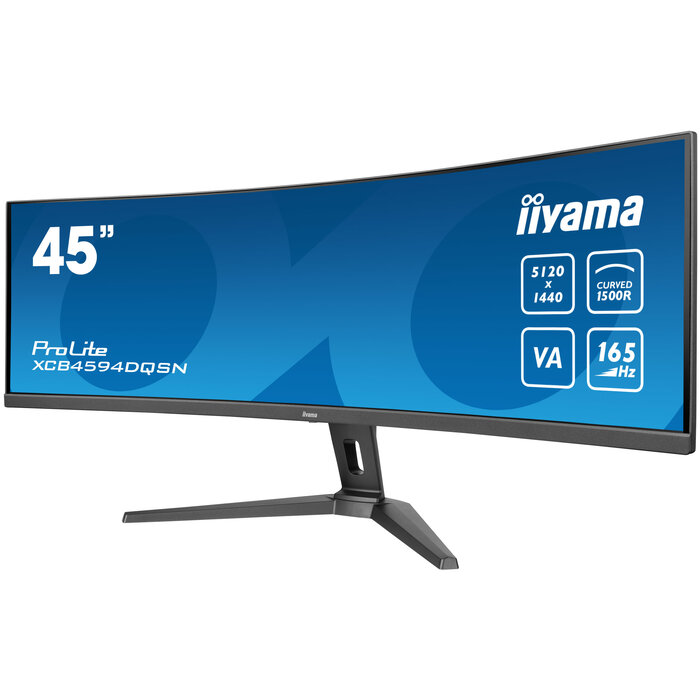 iiyama iiyama G-MASTER 45"LCD Curved Bus. UWQHD, 114,3 cm (45"), 5120 x 1440 Pixels, Dual QHD, LED, 0,8 ms, Zwart