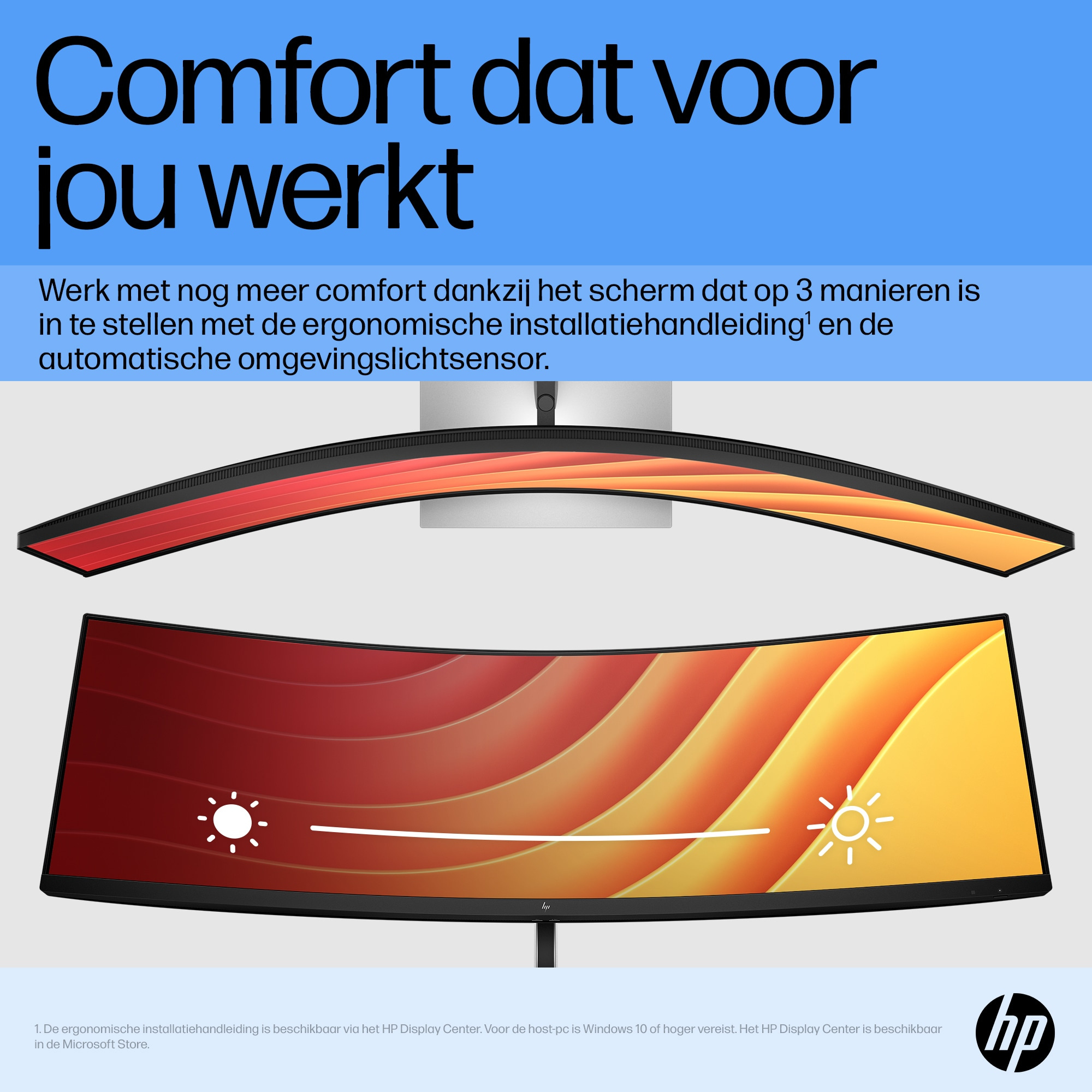 HP Printing & Computing HP E45c G5 44.5" DQHD Curved Monitor - 165Hz, USB-C Docking, foto 5 van 6