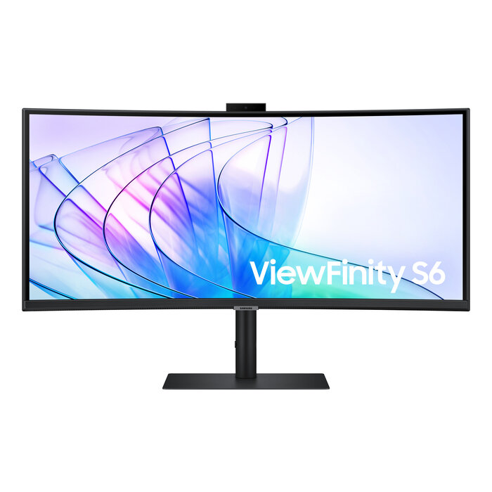Samsung Samsung ViewFinity S6 S65VC 34" UWQHD Curved Monitor - 100Hz, USB-C Docking & Webcam
