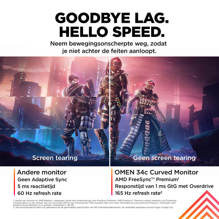 HP Printing & Computing HP OMEN 34c 34" WQHD 165Hz Curved (780K8AA#ABB)