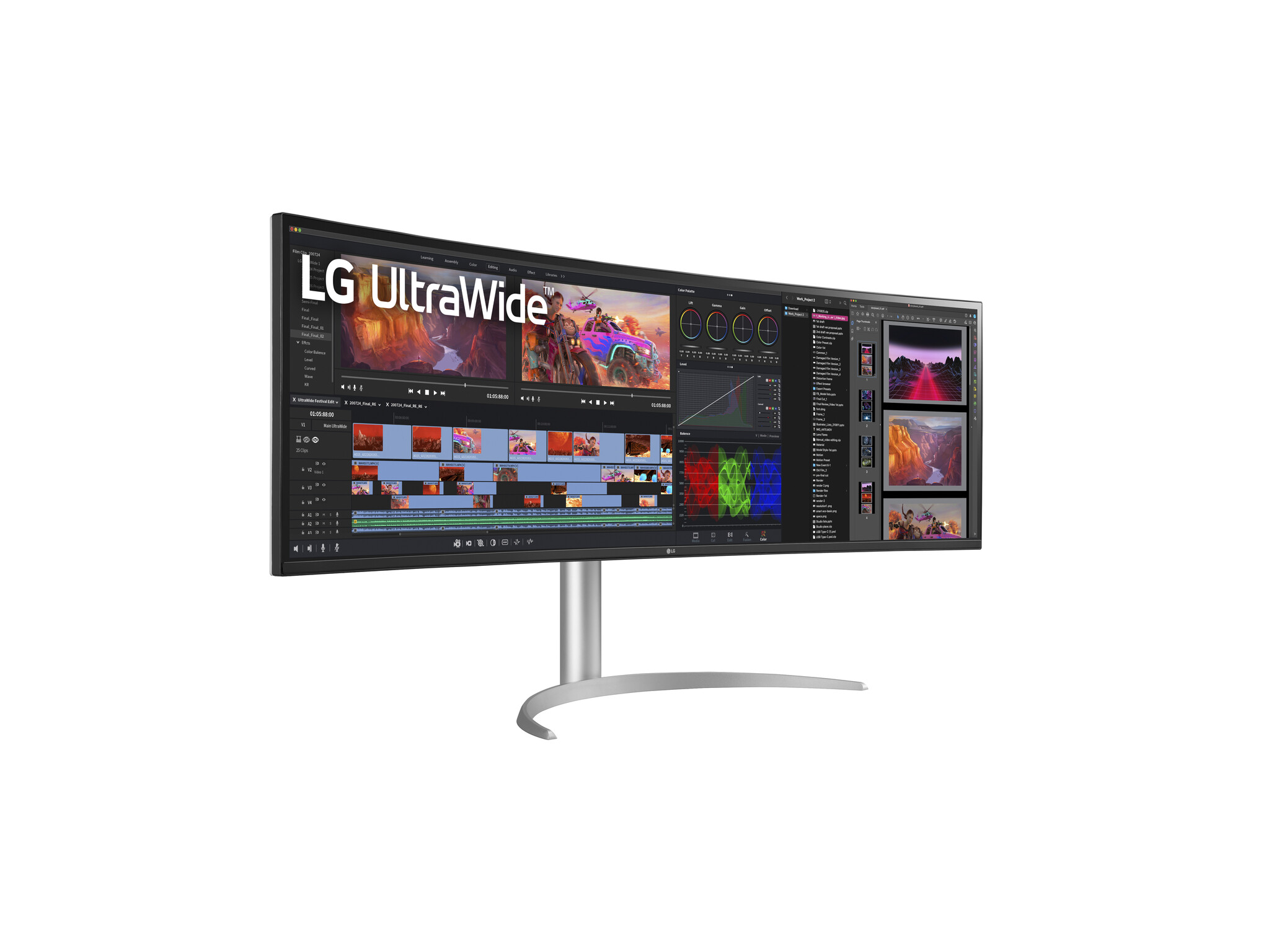 LG Electronics LG 49WQ95C-W, 124,5 cm (49"), LED, 5 ms
