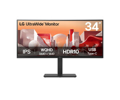 LG Electronics LG 34BA75QE-B 34 inch Curved WQHD IPS Monitor met USB-C Docking 90W