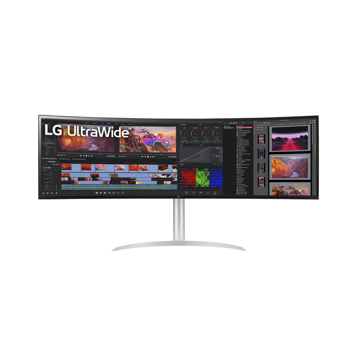 LG Electronics LG 49WQ95C-W 49 inch Curved UltraWide Monitor (49WQ95C-W.AEU)
