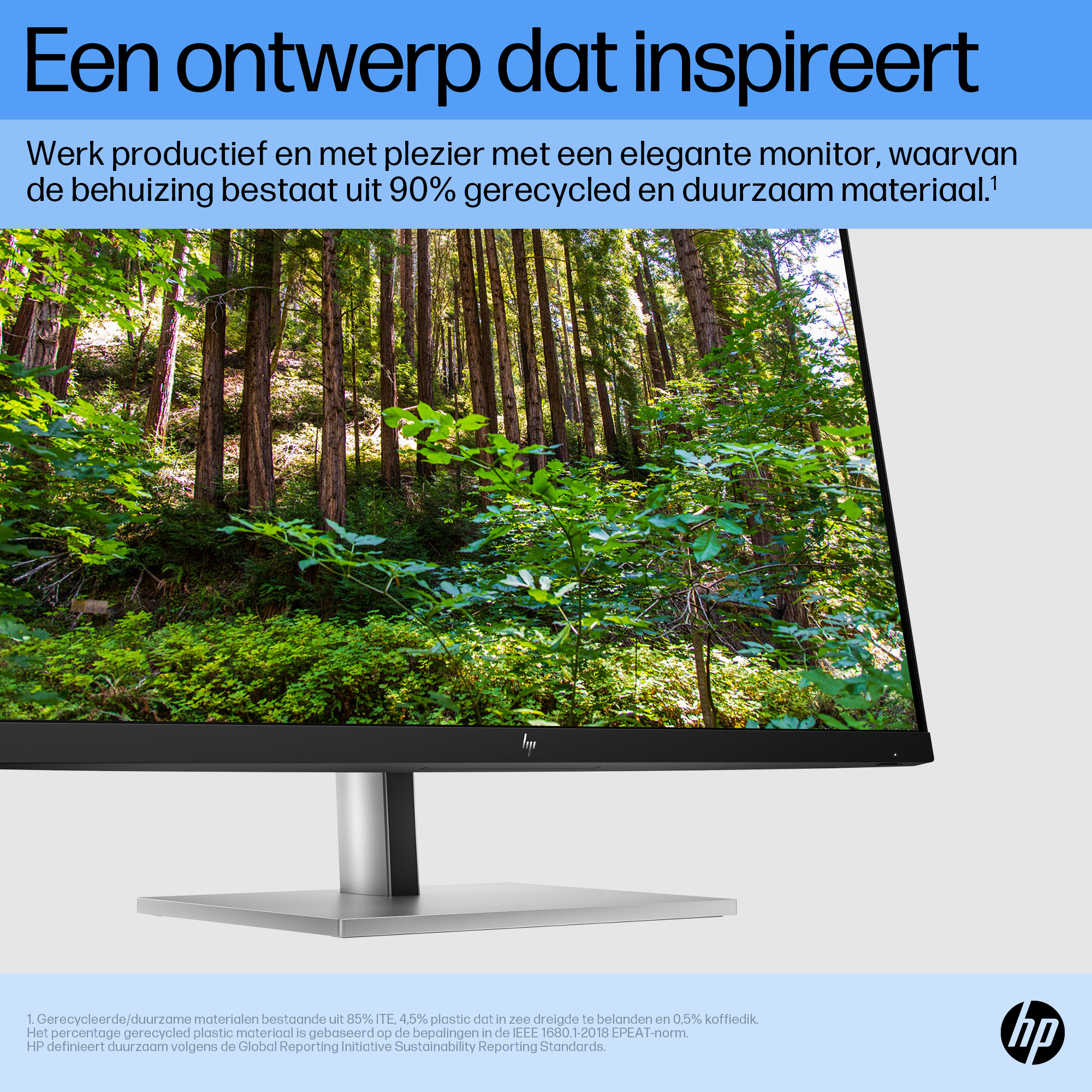 HP Printing & Computing HP E27 G5 - 27 inch Full HD IPS Monitor met USB-hub