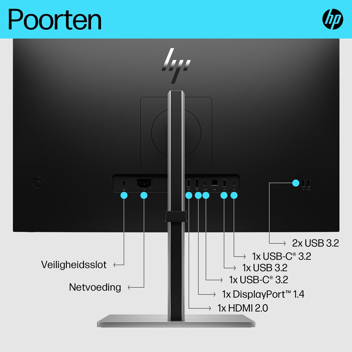 HP Printing & Computing HP E27k G5 27 inch 4K UHD USB-C Docking Monitor (6N4C4AA#ABB)