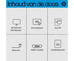 HP Printing & Computing HP P27h G5 27 inch Full HD Monitor