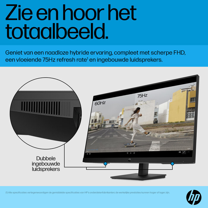 HP Printing & Computing HP P27h G5 27 inch Full HD IPS Monitor met Ergonomische Voet