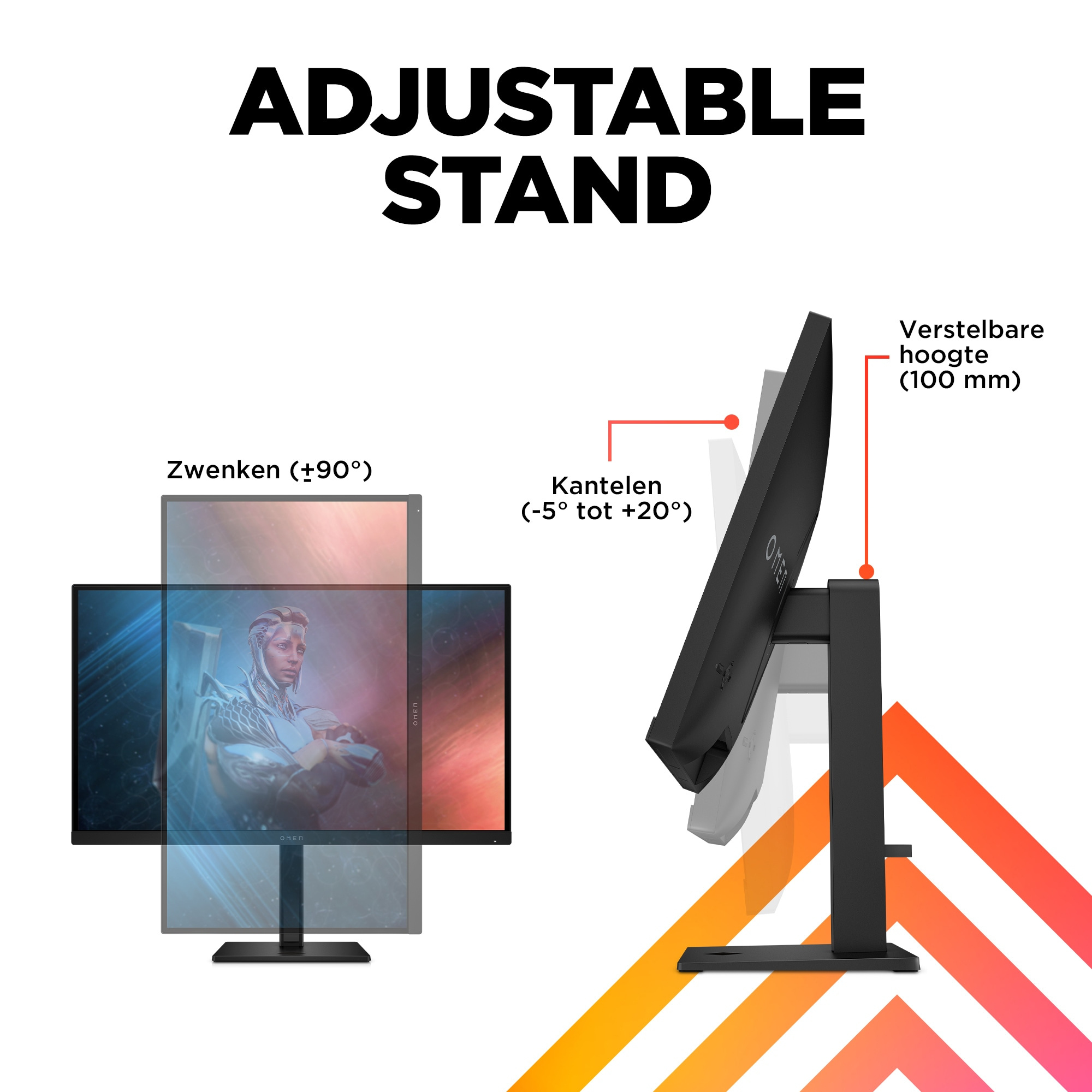 HP Printing & Computing HP OMEN 27 Gaming Monitor - 27 inch - 165Hz - 1ms - Full HD