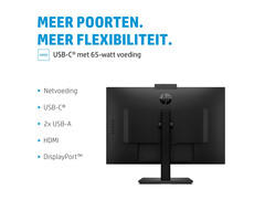 HP Printing & Computing HP M27m 27 inch Full HD Conferencing Monitor met USB-C & Webcam