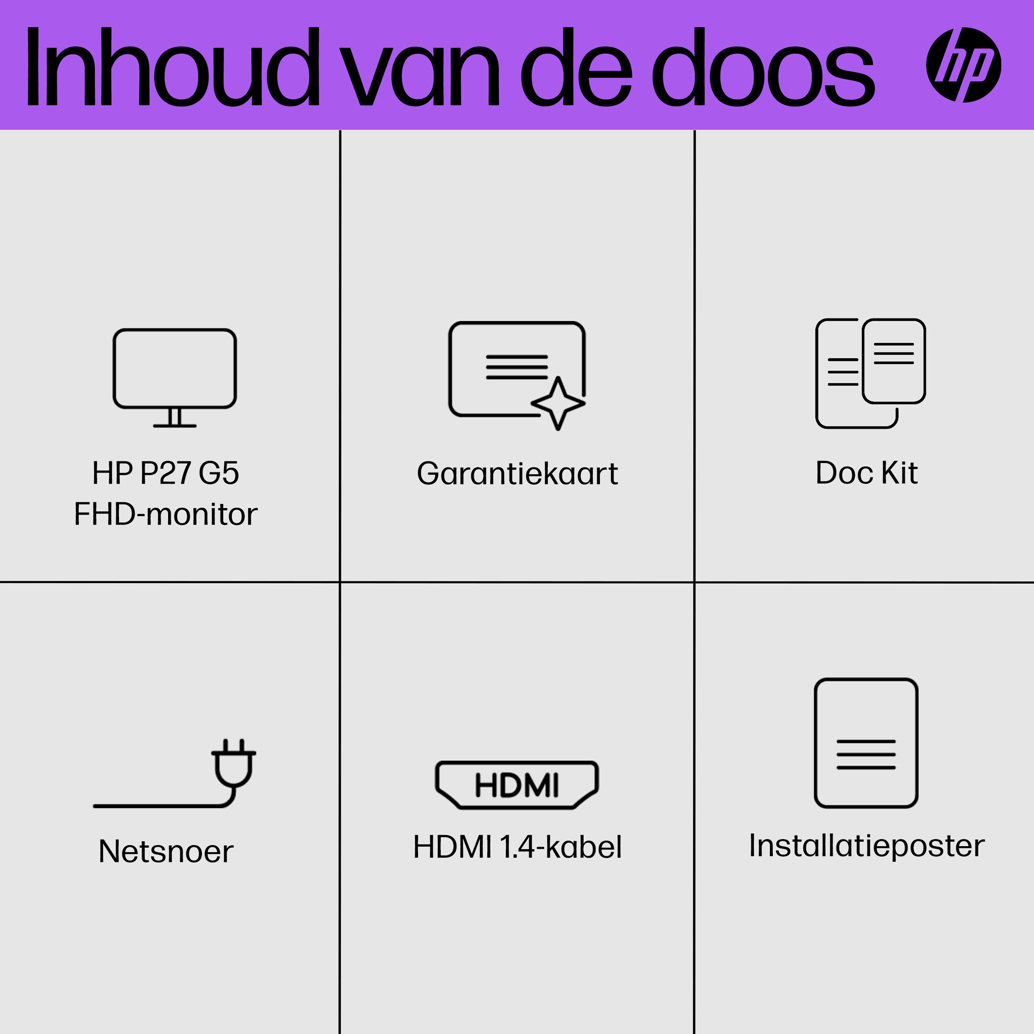 HP Printing & Computing HP P27 G5 27 inch Full HD IPS Monitor (64X69AA#ABB)