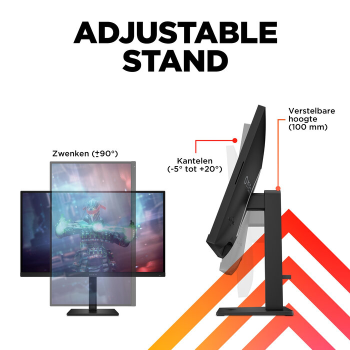 HP Printing & Computing OMEN by HP OMEN by 27 inch UHD 144 Hz gamingmonitor - OMEN 27k, 68,6 cm (27"), 3840 x 2160 Pixels, 4K Ultra HD, LCD, 1 ms, Zwart