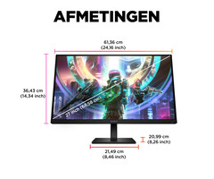 HP Printing & Computing HP OMEN 27qs 27 inch QHD Gaming Monitor - 240Hz, 1ms IPS