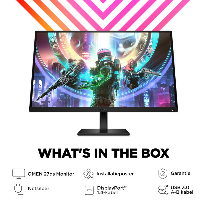 HP Printing & Computing HP OMEN 27qs 27 inch QHD Gaming Monitor - 240Hz, 1ms IPS