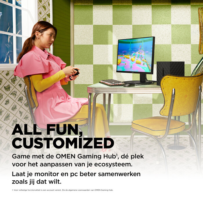 HP Printing & Computing HP OMEN 27q 27 inch QHD Gaming Monitor - 165Hz - 1ms - IPS Paneel - Zwart
