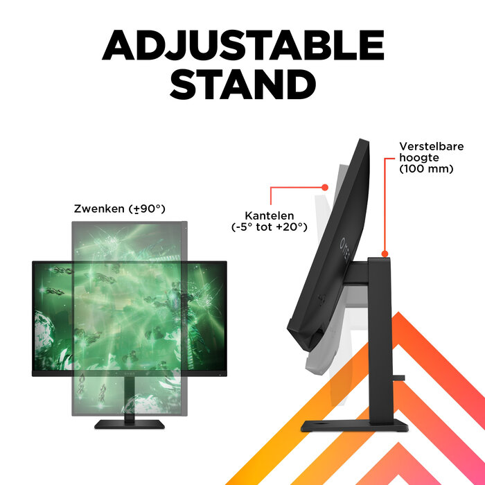 HP Printing & Computing HP OMEN 27q 27 inch QHD Gaming Monitor - 165Hz - 1ms - IPS Paneel - Zwart