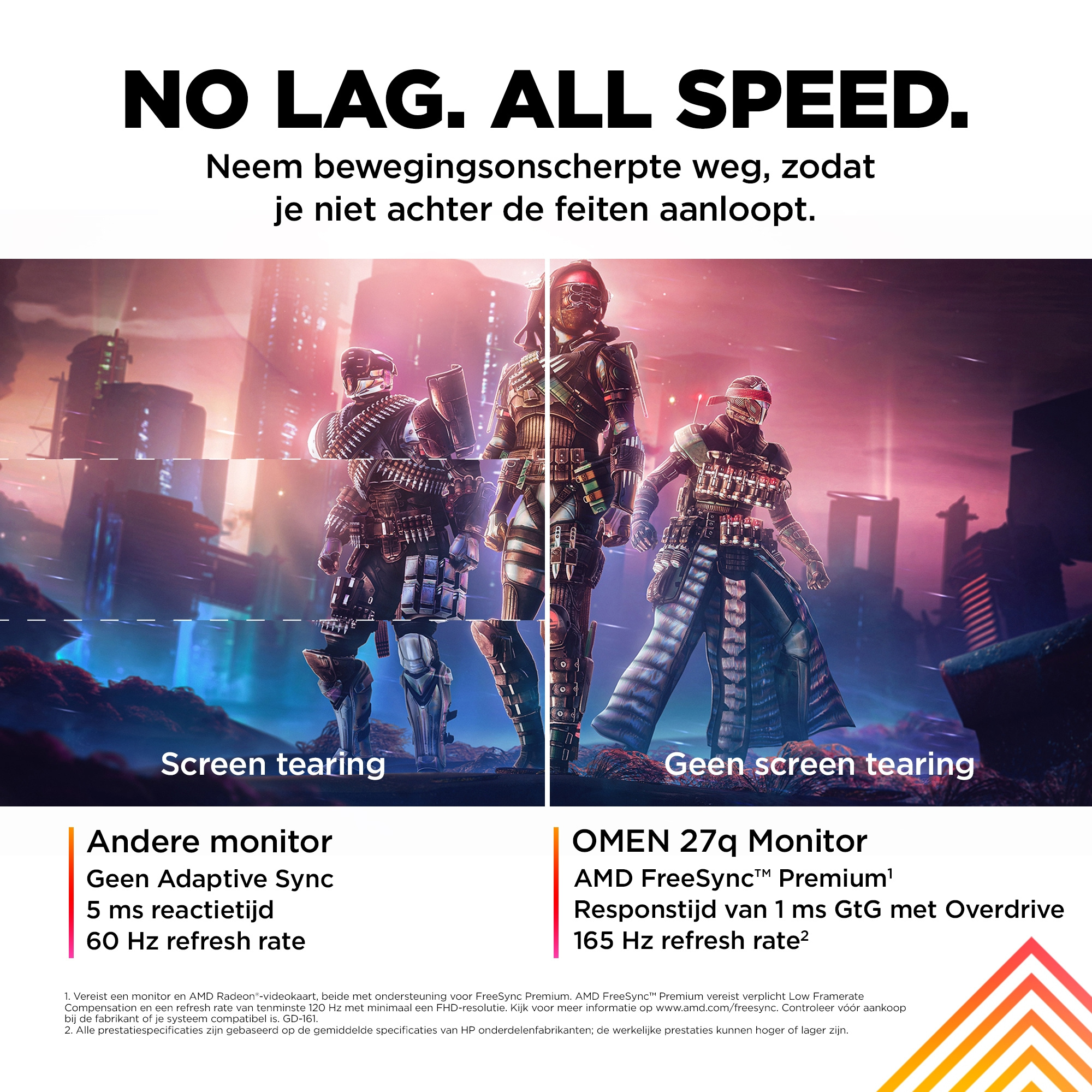 HP Printing & Computing HP OMEN 27q 27 inch QHD 165Hz Monitor (780H4AA#ABB)