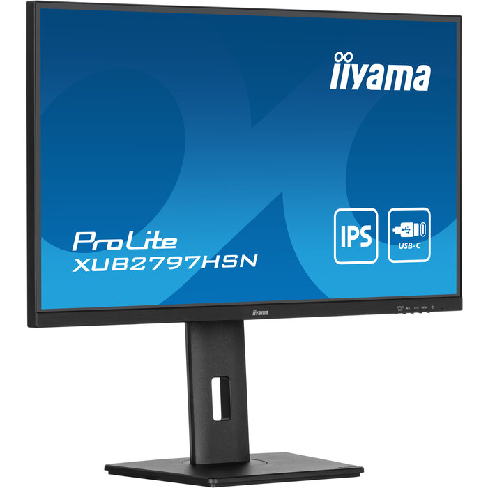 iiyama iiyama ProLite XUB2797HSN-B2 27 inch Full HD Monitor - 100Hz, IPS & USB-C Docking