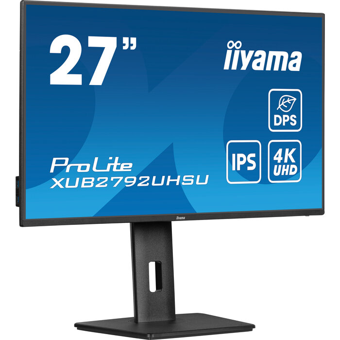 iiyama iiyama ProLite XUB2792UHSU-B6 27 inch 4K UHD IPS Monitor Ergonomisch