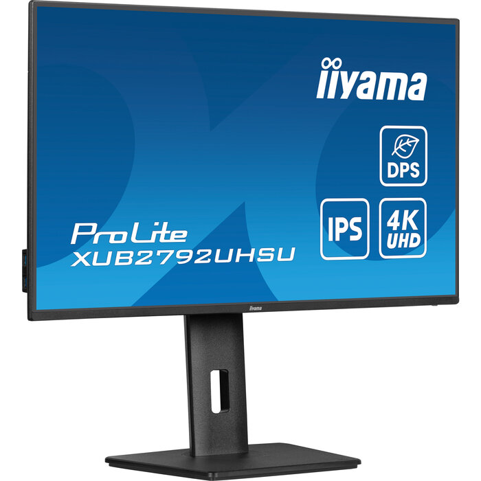 iiyama iiyama ProLite XUB2792UHSU-B6 27 inch 4K UHD IPS Monitor Ergonomisch