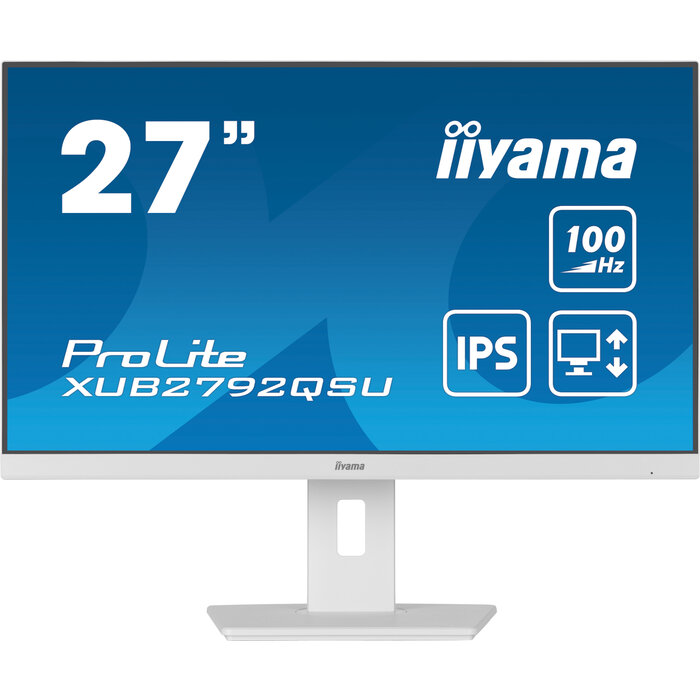 iiyama iiyama ProLite XUB2792QSU-W6 27" WQHD IPS Monitor Wit (XUB2792QSU-W6)