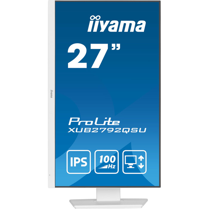 iiyama iiyama ProLite XUB2792QSU-W6 27" WQHD IPS Monitor Wit (XUB2792QSU-W6)