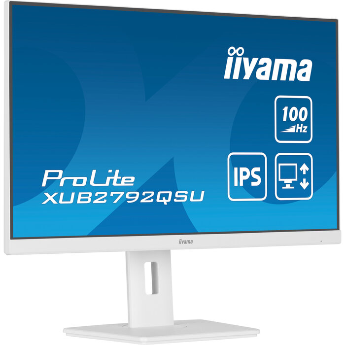 iiyama iiyama ProLite XUB2792QSU-W6, 68,6 cm (27"), 2560 x 1440 Pixels, Wide Quad HD, LED, 0,4 ms, Wit