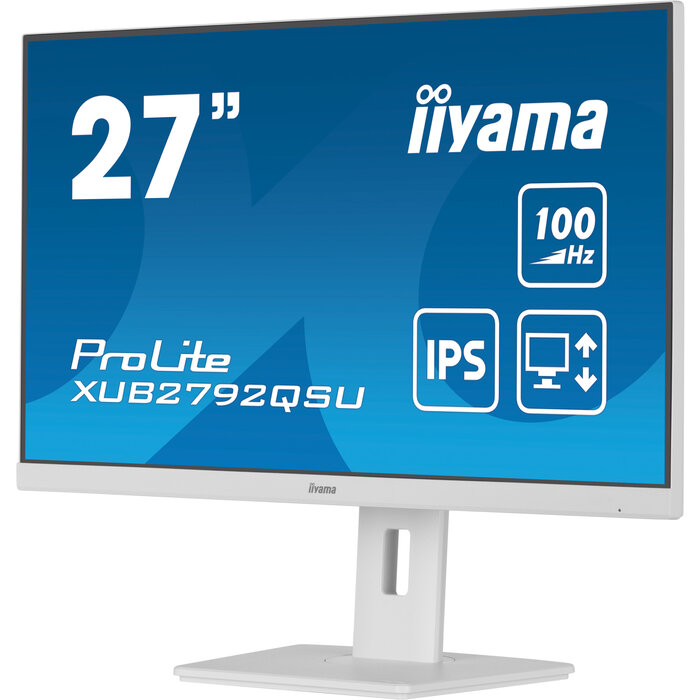 iiyama iiyama ProLite XUB2792QSU-W6 27" WQHD IPS Monitor Wit (XUB2792QSU-W6)