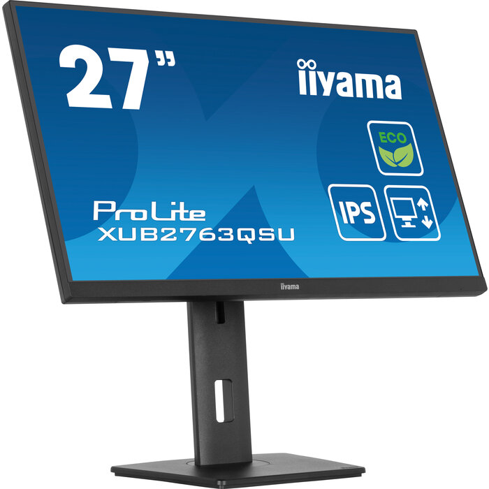 iiyama iiyama ProLite XUB2763QSU-B1 27" QHD IPS Monitor - In hoogte verstelbaar
